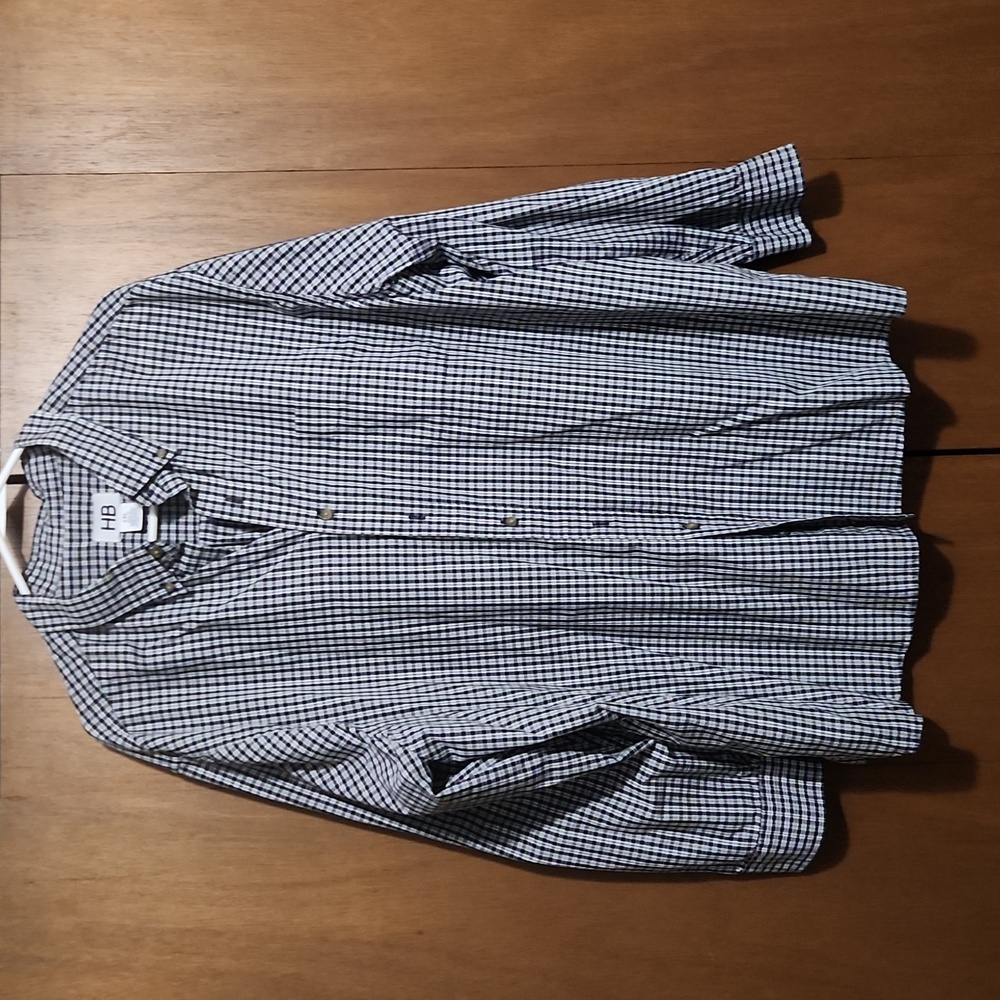 Mens button down dress long sleeve shirt